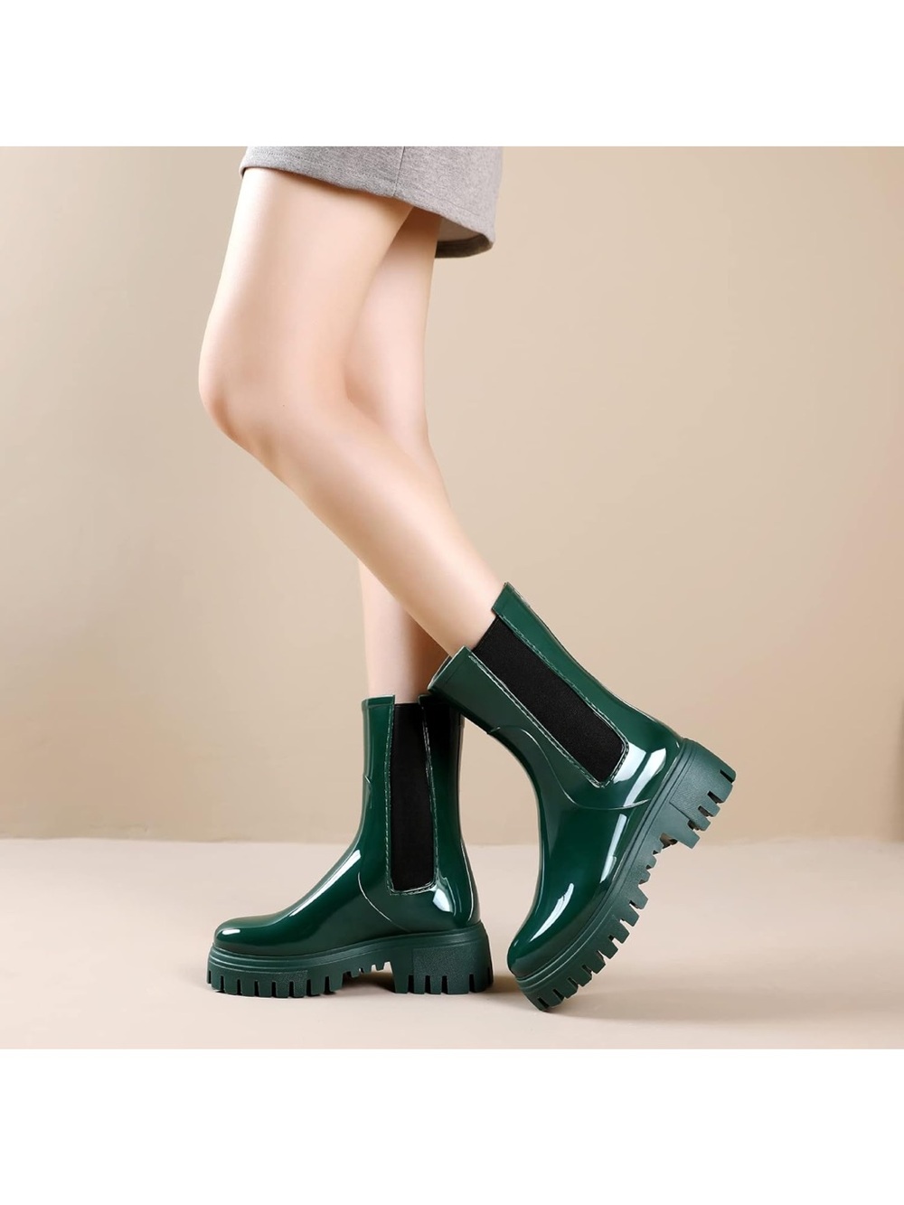 Women’s Ankle or Calf Boot - Rain - Deep Hunter Green - size 38 (US 7)
